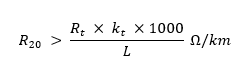 Conductor Resistance Formula